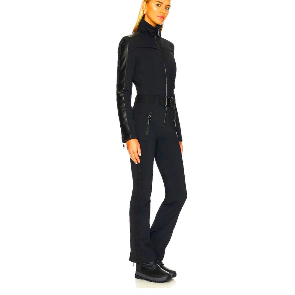 Goldbergh Phoenix insulated belted ski suit with leather trim